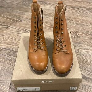 EUC Madewell Patti Lace-up Boot size 8~$228